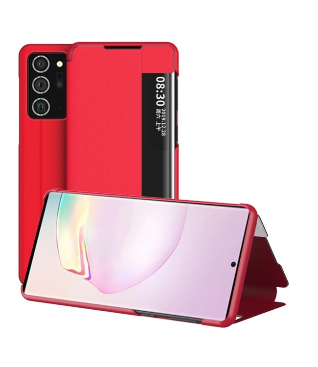Rood Venster Bookcase Hoesje voor de Samsung Galaxy Note 20 Ultra