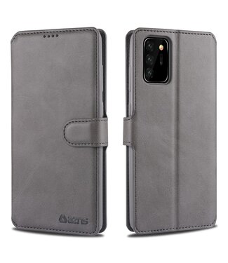 Grijs Wallet Bookcase Hoesje Samsung Galaxy Note 20 Ultra
