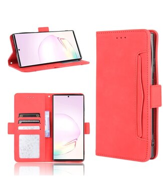 Rood Pasjeshouder Bookcase Hoesje Samsung Galaxy Note 20 Ultra