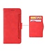 Rood Pasjeshouder Bookcase Hoesje voor de Samsung Galaxy Note 20 Ultra