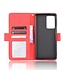 Rood Pasjeshouder Bookcase Hoesje voor de Samsung Galaxy Note 20 Ultra