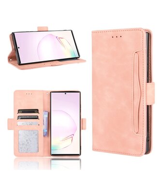 Roze Pasjeshouder Bookcase Hoesje Samsung Galaxy Note 20 Ultra