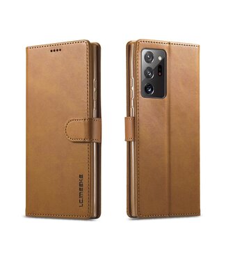 Bruin Wallet Bookcase Hoesje Samsung Galaxy Note 20 Ultra