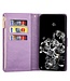 Paars Glitter Bookcase Hoesje voor de Samsung Galaxy Note 20 Ultra