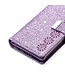 Paars Glitter Bookcase Hoesje voor de Samsung Galaxy Note 20 Ultra