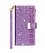 Paars Glitter Bookcase Hoesje voor de Samsung Galaxy Note 20 Ultra