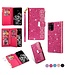 Roze Glitter Bookcase Hoesje voor de Samsung Galaxy Note 20 Ultra