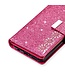 Roze Glitter Bookcase Hoesje voor de Samsung Galaxy Note 20 Ultra