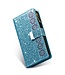 Blauw Glitter Bookcase Hoesje voor de Samsung Galaxy Note 20 Ultra