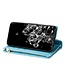 Blauw Glitter Bookcase Hoesje voor de Samsung Galaxy Note 20 Ultra