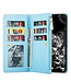 Blauw Glitter Bookcase Hoesje voor de Samsung Galaxy Note 20 Ultra