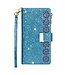 Blauw Glitter Bookcase Hoesje voor de Samsung Galaxy Note 20 Ultra