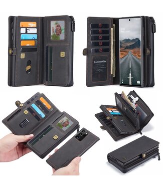 Zwart Portemonnee Bookcase Hoesje Samsung Galaxy Note 20 Ultra