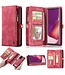 CaseMe Rood Portemonnee Bookcase Hoesje voor de Samsung Galaxy Note 20 Ultra