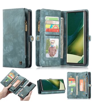 Blauw Portemonnee Bookcase Hoesje Samsung Galaxy Note 20 Ultra