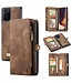 CaseMe Bruin Portemonnee Bookcase Hoesje voor de Samsung Galaxy Note 20 Ultra