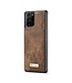 CaseMe Bruin Portemonnee Bookcase Hoesje voor de Samsung Galaxy Note 20 Ultra