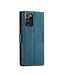 CaseMe Blauw Wallet Bookcase Hoesje voor de Samsung Galaxy Note 20 Ultra