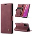 CaseMe Wijnrood Wallet Bookcase Hoesje voor de Samsung Galaxy Note 20 Ultra