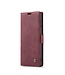 CaseMe Wijnrood Wallet Bookcase Hoesje voor de Samsung Galaxy Note 20 Ultra