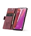 CaseMe Wijnrood Wallet Bookcase Hoesje voor de Samsung Galaxy Note 20 Ultra