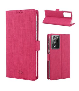 Rood Bookcase Hoesje Samsung Galaxy Note 20 Ultra