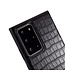 Sulada Zwart Krokodillen Faux Lederen Hoesje voor de Samsung Galaxy Note 20 Ultra