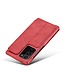 LC.IMEEKE Rood Pasjeshouder Bookcase Hoesje voor de Samsung Galaxy Note 20 Ultra