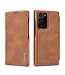 LC.IMEEKE Bruin Pasjeshouder Bookcase Hoesje voor de Samsung Galaxy Note 20 Ultra