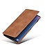 LC.IMEEKE Bruin Pasjeshouder Bookcase Hoesje voor de Samsung Galaxy Note 20 Ultra