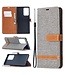 Grijs Jeans Bookcase Hoesje voor de Samsung Galaxy Note 20 Ultra