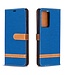 Blauw Jeans Bookcase Hoesje voor de Samsung Galaxy Note 20 Ultra
