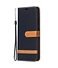 Zwart Jeans Bookcase Hoesje voor de Samsung Galaxy Note 20 Ultra