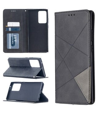 Zwart Bookcase Hoesje Samsung Galaxy Note 20 Ultra