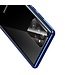 Blauw Metaal + Tempered Glass Hoesje voor de Samsung Galaxy Note 20 Ultra