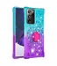 Cyaan / Paars Glitter TPU Hoesje voor de Samsung Galaxy Note 20 Ultra