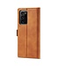 LC.IMEEKE Bruin Bookcase Hoesje voor de Samsung Galaxy Note 20 Ultra