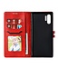 Rood Wallet Bookcase Hoesje voor de Samsung Galaxy Note 10 Plus