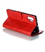 Rood Wallet Bookcase Hoesje voor de Samsung Galaxy Note 10 Plus