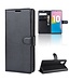 Zwart Litchee Bookcase Hoesje voor de Samsung Galaxy Note 10 Plus