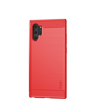 Rood Carbon TPU Hoesje Samsung Galaxy Note 10 Plus