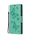 Groen Vlinder Bookcase Hoesje voor de Samsung Galaxy Note 10 Plus