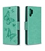 Groen Vlinder Bookcase Hoesje voor de Samsung Galaxy Note 10 Plus