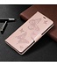 Rosegoud Vlinder Bookcase Hoesje voor de Samsung Galaxy Note 10 Plus