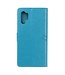 Blauw Boom en Uil Bookcase Hoesje voor de Samsung Galaxy Note 10 Plus