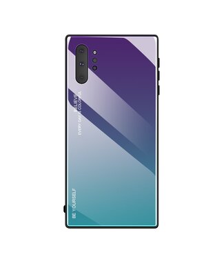 Paars / Blauw Gradient Hybrid Hoesje Samsung Galaxy Note 10 Plus