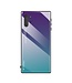 Paars / Blauw Gradient Hybrid Hoesje voor de Samsung Galaxy Note 10 Plus