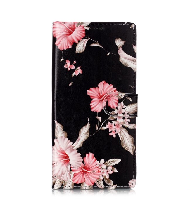 Bloemen Bookcase Hoesje voor de Samsung Galaxy Note 10 Plus