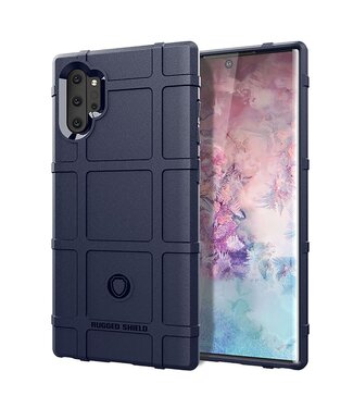 Blauw Grid TPU Hoesje Samsung Galaxy Note 10 Plus