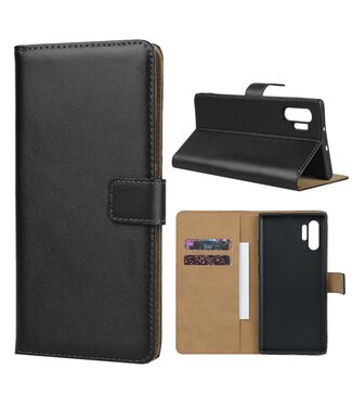 Zwart Wallet Bookcase Hoesje Samsung Galaxy Note 10 Plus